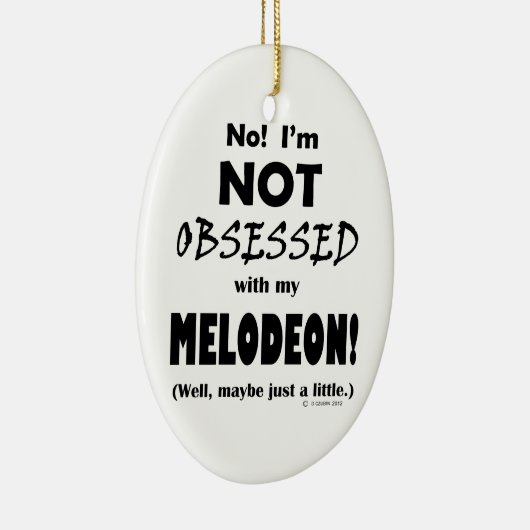 Selsbesegnet Melodeon Keramik Ornament (Rechts)