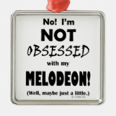 Selsbesegnet Melodeon Ornament Aus Metall (Vorne)