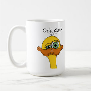 Seltame Cartoon-Ente Kaffeetasse