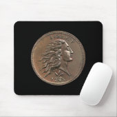 Selten 1793 U.S. Penny Mouse Pad Mousepad (Mit Mouse)