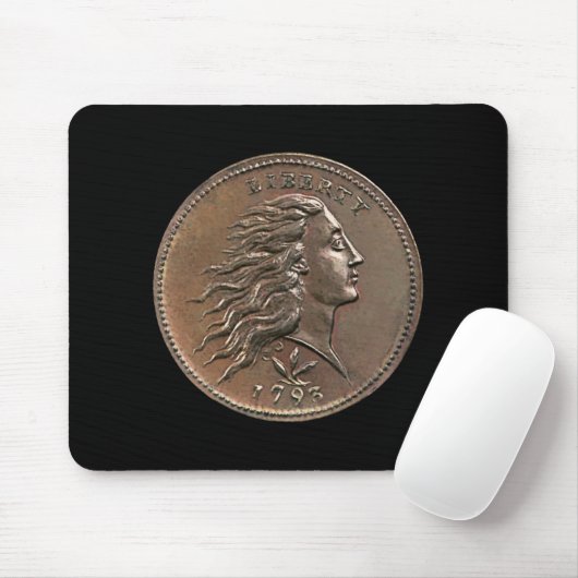 Selten 1793 U.S. Penny Mouse Pad Mousepad (Mit Mouse)