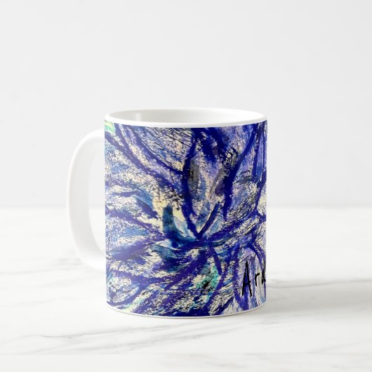 Selten Blue Dahlia Kaffeetasse (Vorderseite Links)