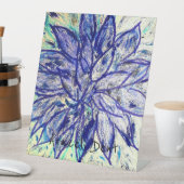 Selten Blue Dahlia Sockelschild (In Situ)