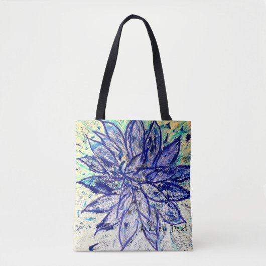 Selten Blue Dahlia Tasche (Vorderseite)
