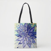 Selten Blue Dahlia Tasche (Vorderseite)