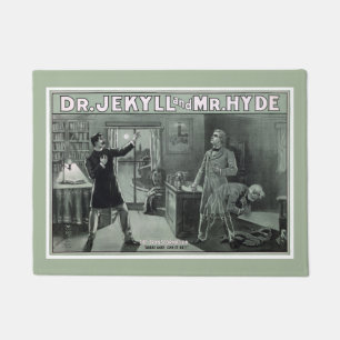 Selten Dr. Jekyll und Mr. Hyde Transformation Post Fußmatte