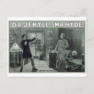 Selten Dr. Jekyll und Mr. Hyde Transformation Post Postkarte