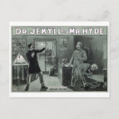 Selten Dr. Jekyll und Mr. Hyde Transformation Post Postkarte (Vorderseite)