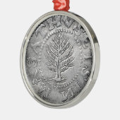 Selten Early American Counter Ornament Aus Metall (Links)