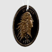Selten Early American Penny Ornament (Vorderseite)