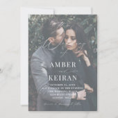 Selten gibt es Schatten - Einladung zum Hochzeitse (Vorderseite)