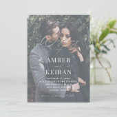 Selten gibt es Schatten - Einladung zum Hochzeitse (Stehend Vorderseite)