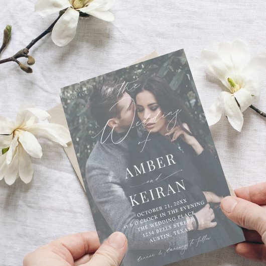 Selten gibt es Schatten - Einladung zum Hochzeitse