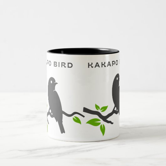 Selten Kakapo Zweifarbige Tasse (Mittel)