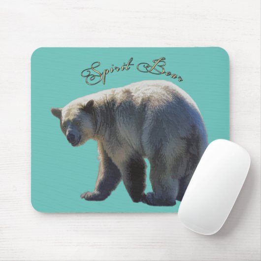 Selten Kermode Bear Wildlife Art Design Mousepad (Mit Mouse)