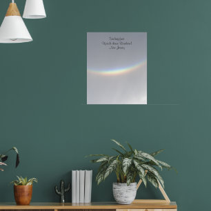 Selten lächeln Upside Down Rainbow NJ Poster