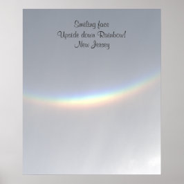 Selten lächeln Upside Down Rainbow NJ Poster