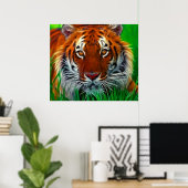 Selten Sumatran Tiger aus Indonesien Poster (Heimbüro)