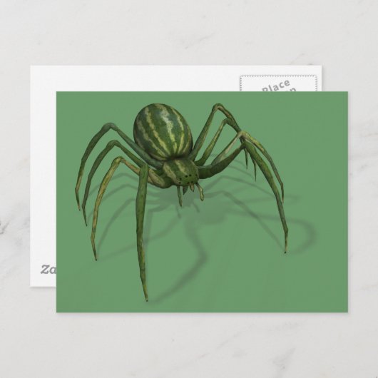 Selten Watermelon Spider Postkarte (Vorne/Hinten)