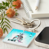 Selten Zebra-Schlüsselanhänger Schlüsselanhänger (Vorderseite rechts)