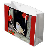 Seltene Albino-Rotbarbe Große Geschenktüte (Rückseite Schrägansicht)