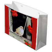 Seltene Albino-Rotbarbe Große Geschenktüte (Vorderseite Schrägansicht)