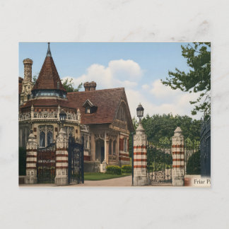 Seltene antike Friar-Park-Postkarte. Das Tor Lodge Postkarte