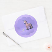 Seltene Begegnung mit klassischem Rundaufkleber Runder Aufkleber (Umschlag)