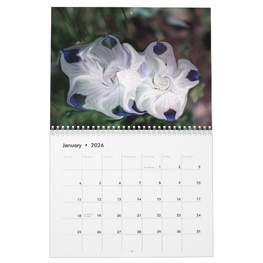 seltene Blumenbilder Kalender (Jan 2026)