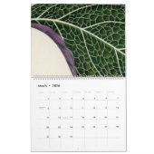Seltene botanische Vintage Leaf-Illustration Kalender (Mär 2026)