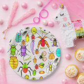 Seltene Bugs und Insekten Pappteller (Party)