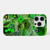 Seltene Energie Grün Collage – Alien Ästhetik & St iPhone Hülle (Rückseite (Horizontal))