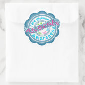 Seltene Erkrankung Runder Aufkleber (Tasche)