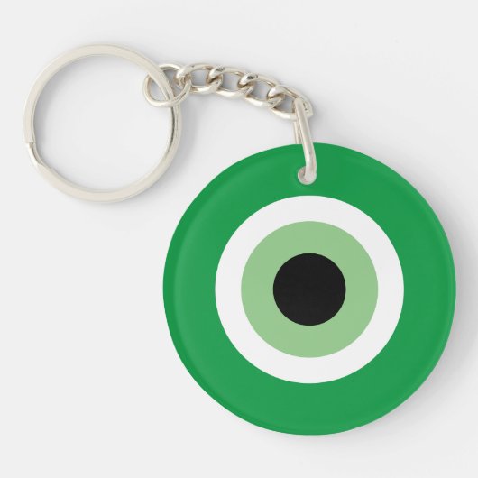Seltene Green Mati Evil Eye Symbol Talisman Schlüs Schlüsselanhänger (Vorderseite)