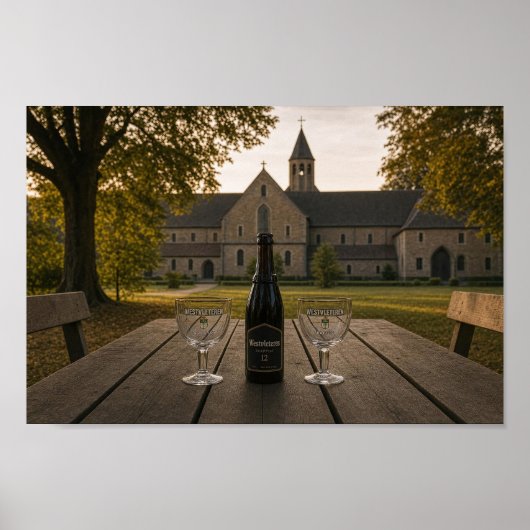 Seltene Kloster-Abtei-Ale-Szene Poster aus Belgien (Vorne)