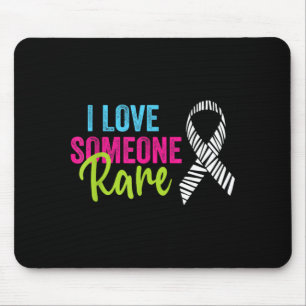 Seltene Krankheit Bewusstsein Zebra Band Liebe Jem Mousepad