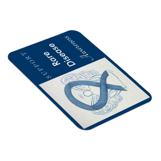 Seltene Krankheiten Bewusstsein Ribbon Angel Custo Magnet (Rechte Seite)