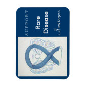 Seltene Krankheiten Bewusstsein Ribbon Angel Custo Magnet (Vertikal)