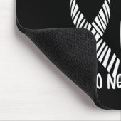 Seltene Krankheiten Bewusstsein Zebra Band Mutter Mousepad (Ecke)