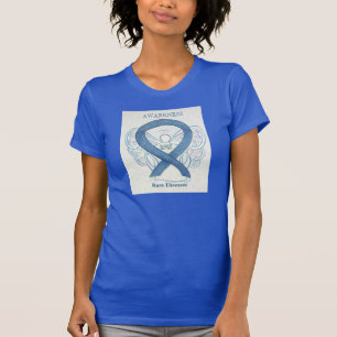 Seltene Krankheiten Denim Awareness Ribbon Angel S T-Shirt