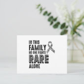 Seltene Krankheiten Sensibilisierung Tag Zebra Rib Postkarte (Stehend Vorderseite)