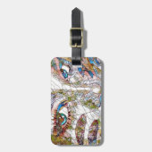 Seltene künstlerische gepäckanhänger (Vorderseite vertikal)