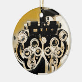 Seltene künstlerische Optometrie-Prüfungs-Linsen Keramik Ornament (Links)