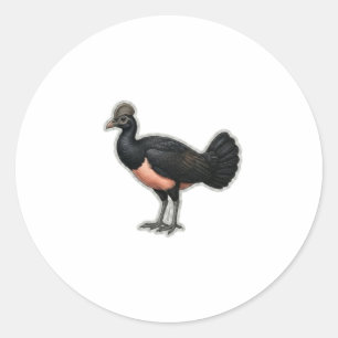 Seltene Maleo-Vogel-Kunst - Ikonische indonesische Runder Aufkleber