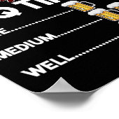 Seltene Medium Gut Lustige BBQ-Timer-Biergeschenke Poster (Ecke)