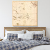 Seltene Nordpol-Projektion Leinwanddruck (Insitu (Schlafzimmer))