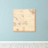 Seltene Nordpol-Projektion Leinwanddruck (Insitu (Holzboden))
