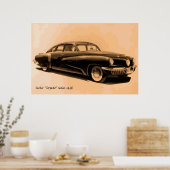 Seltene Oldtimer Tucker 1948 Poster (Küche)