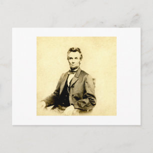 SELTENE Präsident Abraham Lincoln STEREOANSICHT VI Postkarte