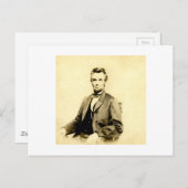 Seltene Präsident Abraham Lincoln STEREOVIEW VINTA Postkarte (Vorne/Hinten)